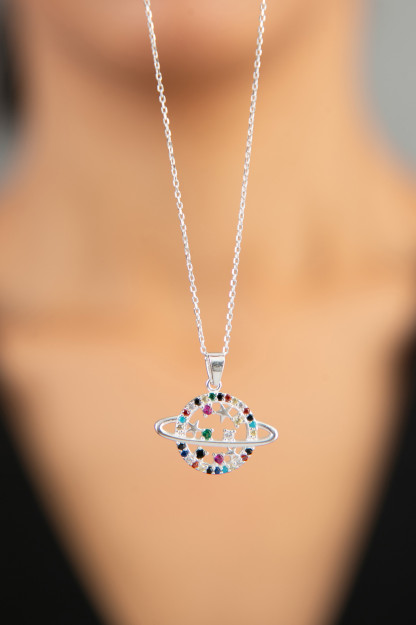 Серебряное Ожерелье Модель Планета 925 Пробы FA182167 Larin Silver PP2202|Серебристый