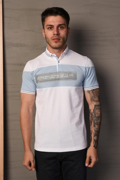 Мужской Батник, Финка-Футболка 40346 Brango 40346|Белый_S_(36) XXL (44)