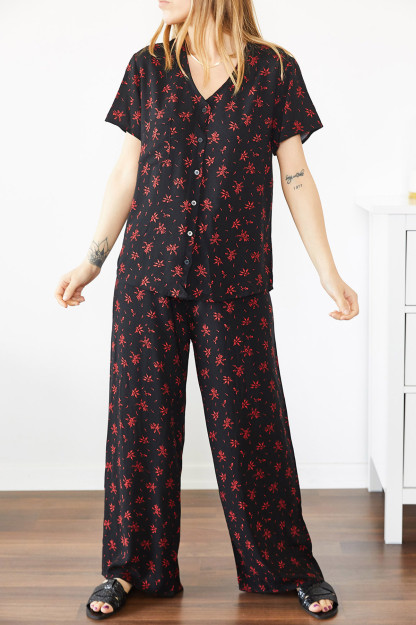 Qora Kostyum Naqshli 0YXK8-43793-02 Hanx 0YXK8-43793-02|Черный_M_(38)