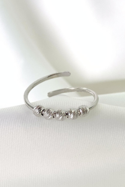Дорика Анти-Стресс Кольцо №: 10 UVPTS400024 Larin Silver UVPTS400024|Серебрянный_Регулируемые