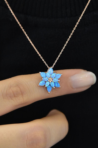Kumush Feruza Rang Toshli Lotus Gul Modeli Marjonlari LOT11 Larin Silver LOT11|Золотистый2