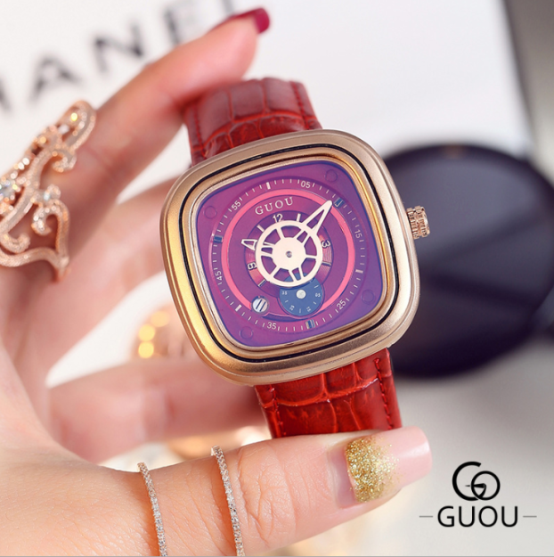 Ayollar Retro Qo'l Soati GUOU GUOU 8150|Коричневый2