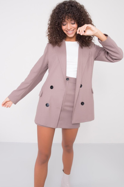 Визон Классический Пиджак BSL Fashion 15550|Цвет_Норки_S_(36) S (36)