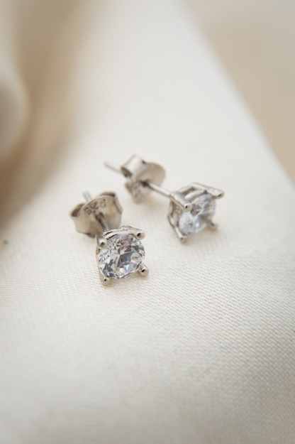 Серебряные Серьги Со Стразом 925 Пробы PP3563 Larin Silver PP3561|Серебристый