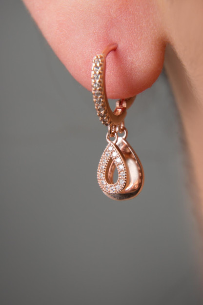 Серебряные Серьги 925 PP2680 Larin Silver PP2680|Золотистый