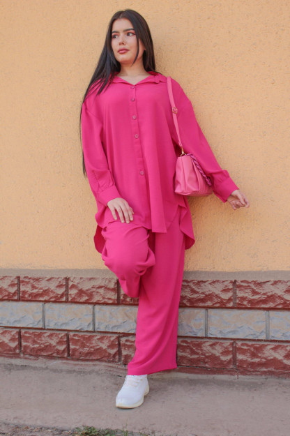 Женский Костюм-Двойка 5856 Sima Style 5856|Розовый_XL-XXL