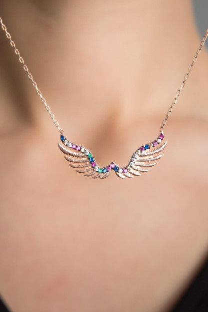 Серебряное Ожерелье Модель Крылья Ангела Pp2600 Larin Silver Pp2600|Золотистый