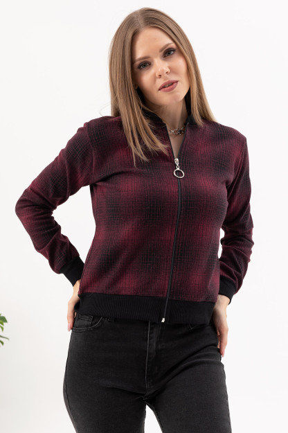 Жакет На Молнии Zen 41035201367|Сливовый_Цвет_S_(36) XL (42)