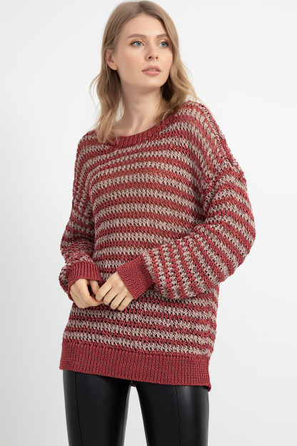 Trikotaj Sviter Zen 41035112907|Бордовый_S_(36) M (38)