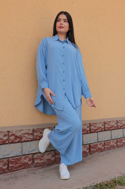 Ayollar Uchun Kostyum Komplekt 5856 My City 5856|Синий_L-XL