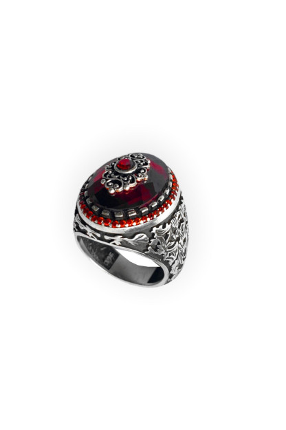 Мужское Кольцо Камень Циркон Серебра 925 Пробы UR1027 Larin Silver UR1027|1