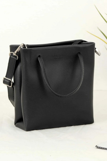 Женская Сумка Через Плечо С Поясом Веревочный Ремешок SM0821 B-BAG SM0821|Чёрный