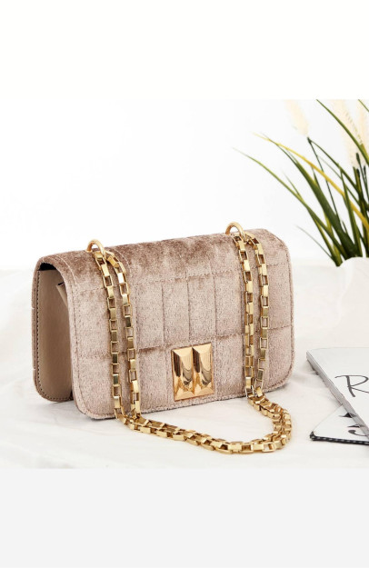 Sumka Ayollar Uchun Yelkadan Capture Velvet Zanjirli Kamar BP-45288 B-BAG BP-45288|Цвет Норки