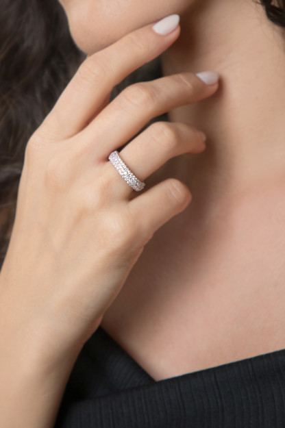 Серебряное Кольцо для Женщин 925 PP2292 Larin Silver PP2292S|Серебристый_15 18