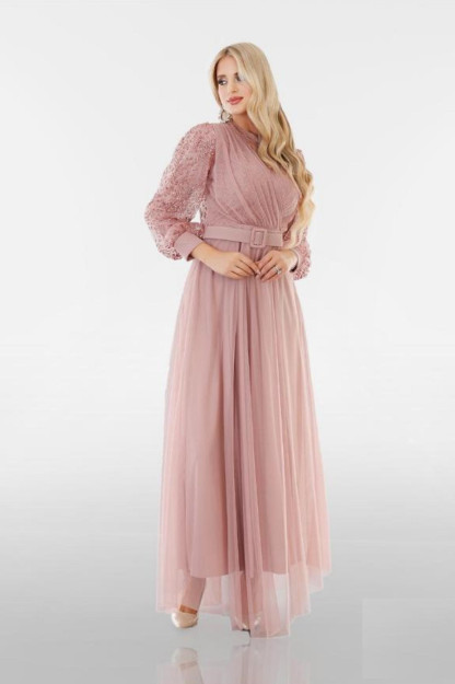 Женское Вечернее Платье 38933 Myidol 38933|Грязно-Розовый_S_(36) S (36)