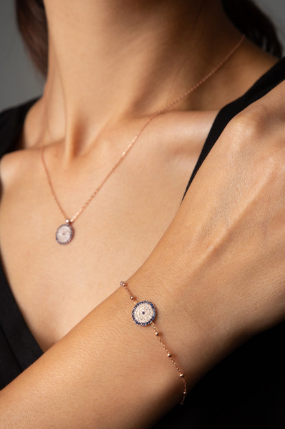 Kumush Komplekt Yomon ko'z boncuğu Modeli SET2000 Larin Silver SET2000|Золотистый