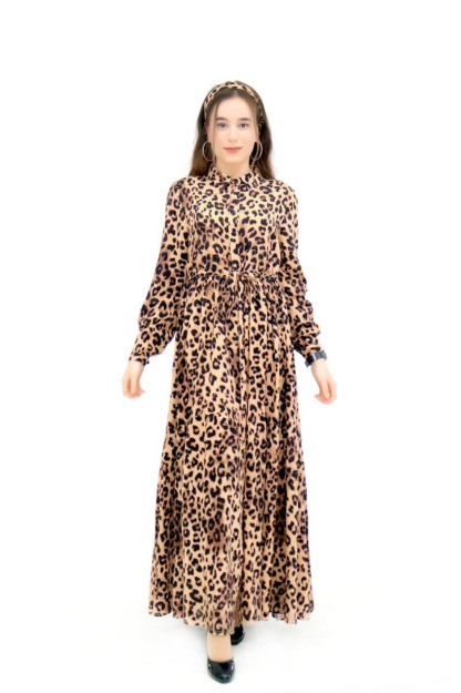 Ayollar Uchun Uzun Leopard Libos 10808 Simma Style 10808|Леопардовый_L_(40) L (40)