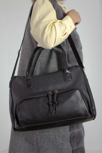 Sumka Ayollar Uchun Yelkadan Ikkita Bo'linmaga Ega SHK Bag MYZ0000000073|Черный