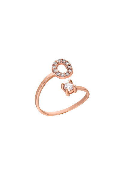 Ayollar Uchun Kumush O Harfli Uzuk 925 Proba Larin Silver M001|1O_Регулируемые