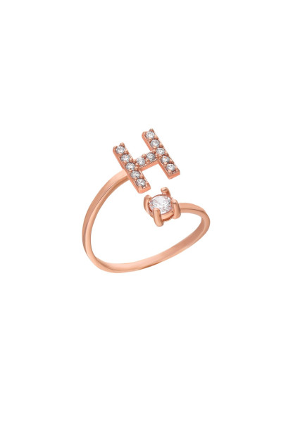 Ayollar Uchun Kumush H Harfli Uzuk 925 Proba Larin Silver M001|1H_Регулируемые