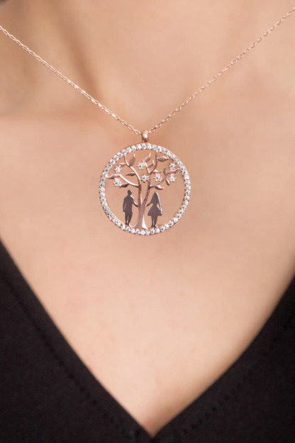 Серебряное Ожерелье Модель Влюбленные PP2524 Larin Silver PP2524|Золотистый