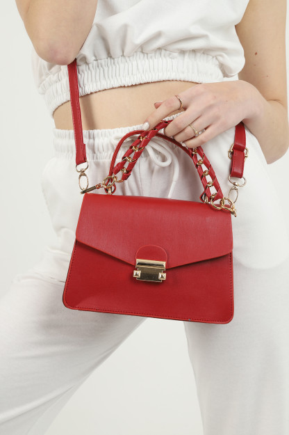 Sumka Ayollar Uchun Yelkadan Zanjirli SHK Bag 1080HBMYZ|Красный