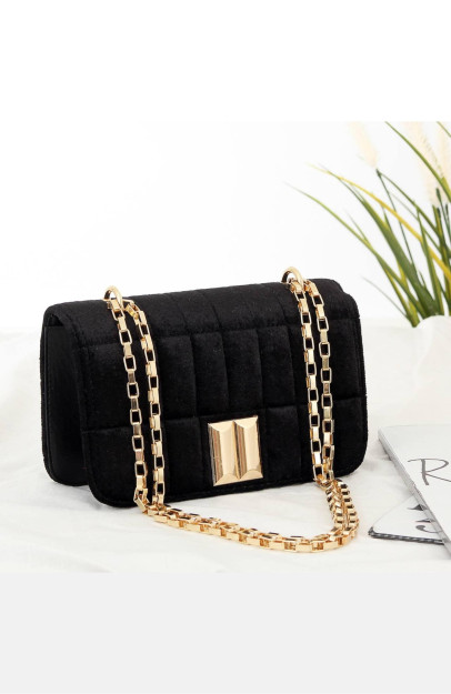 Sumka Ayollar Uchun Yelkadan Capture Velvet Zanjirli Kamar BP-45288 B-BAG BP-45288|Черный