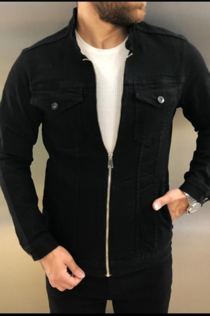 Мужская Джинсовая Куртка-Пиджак 5014-1 Rad Jeans 5014-1|Черный_S_(36) XXL (44)