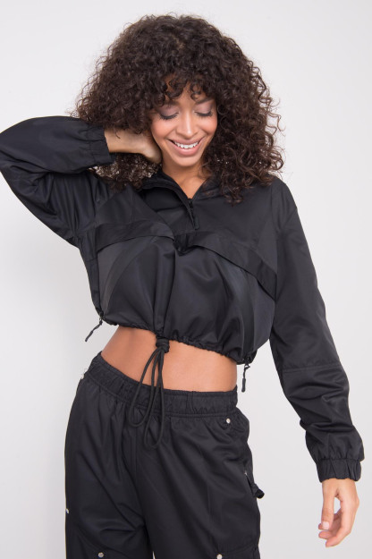 Kurtka Kapishonli Qora Astarli BSL Fashion 15512|Черный_S_(36) L (40)
