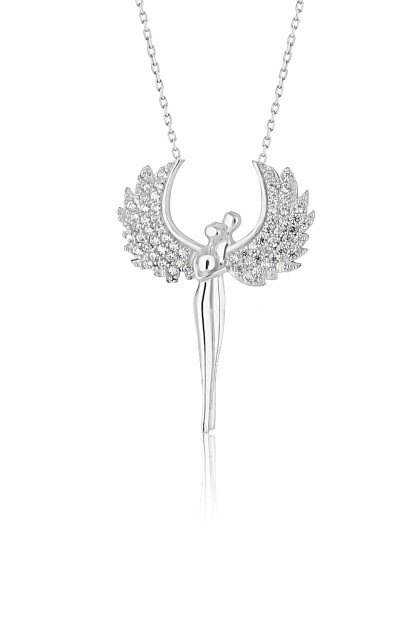 Серебряное Ожерелье Модель Любовь PP2387 Larin Silver PP2387|Серебристый