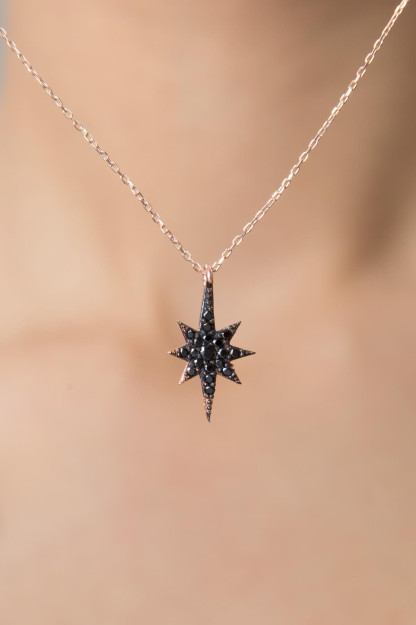 Серебряное Ожерелье 925 Модель Полярная Звезда pp2349 Larin Silver pp2349|Золотистый