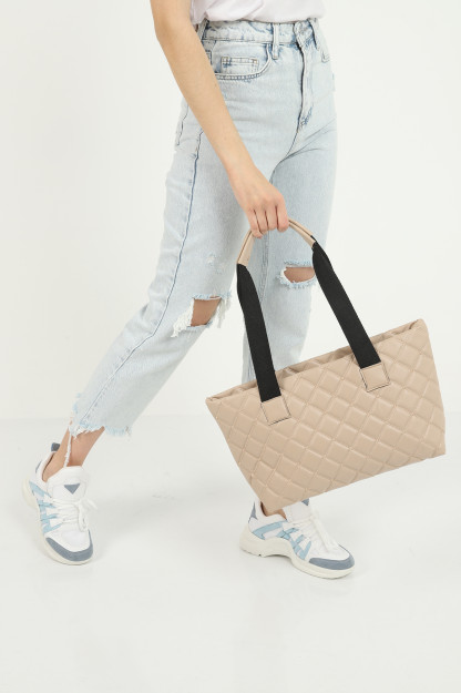 Sumka Ayollar Uchun Yelkadan Yoritilgan SHK Bag 1007TKNMYZ|Кремовый