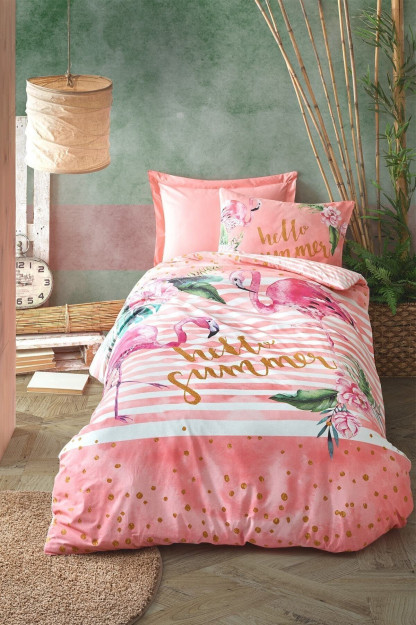 Комплект Постельного Белья (1,5- спальное) Cotton Box 53935U|Розовый