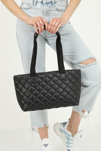 Sumka Ayollar Uchun Yelkadan Yoritilgan SHK Bag 1007TKNMYZ|Черный