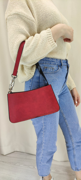 Sumka Ayollar Uchun Baget Yelkadan SHK Bag MYZ0000TRCS|Красный