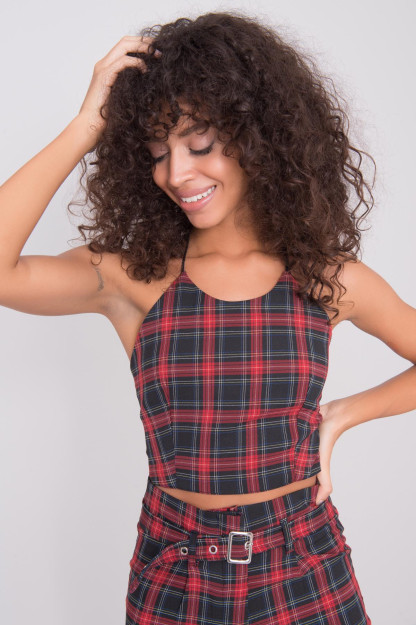 Бордовый Топ с Низким Вырезом на Спине BSL Fashion 15497|Бордовый_S_(36) S (36)