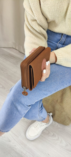Женский Кошелек С Отделением Для Телефона SHK Bag MYZ0000CZDN|Светло-Коричневый