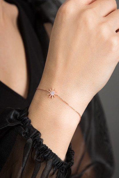 Браслет из Серебра 925 с Дизайном Солнца Larin Silver KLS2004