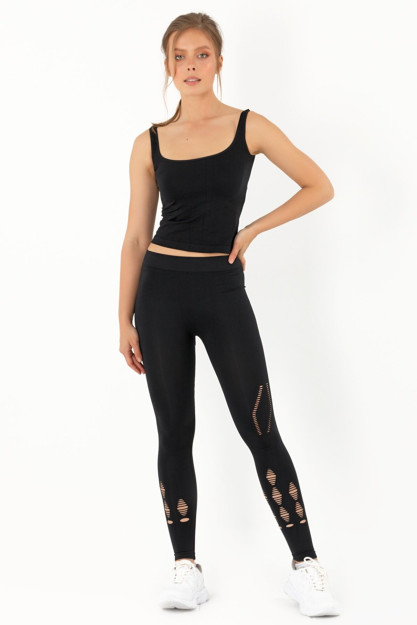 Женские Леггинсы 001-001294 MioFit 001-001294|Черный_M-L L-XL