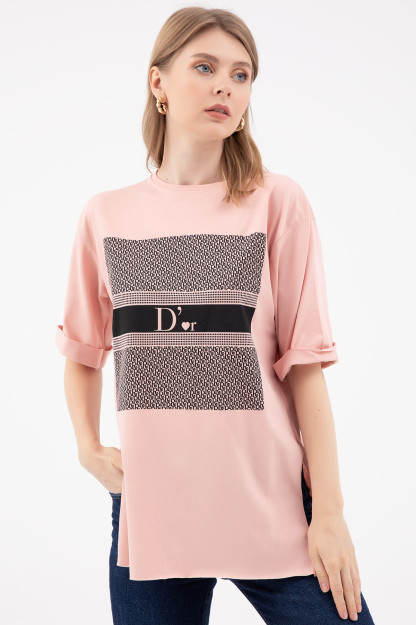 Futbolka Zero Collar 8831 Zen 8831|Пудровый_S_(36) S (36)