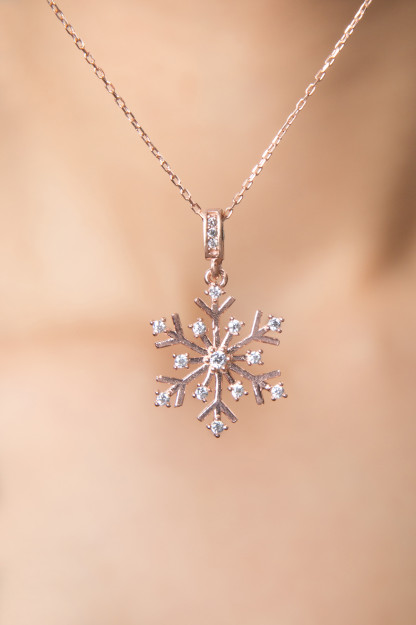 Qor Parchasi Model Zirkon Toshli Kumush Marjon 925 PP2348 Larin Silver PP2348|Золотистый