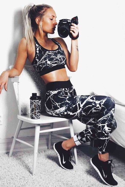 Sportivniy Legginsy Va Top Qora - MS7934 Merry See MS7934|Черный_S_(36) M (38)