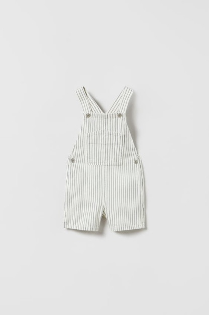 ПОЛОСАТЫЕ ДЖИНСОВЫЕ ДУНГАРИ 18-24 months (92 cm)