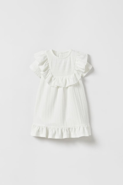 ТЕКСТУРИРОВАННОЕ ПЛАТЬЕ С ОБОРКАМИ 4-5 years (110 cm)
