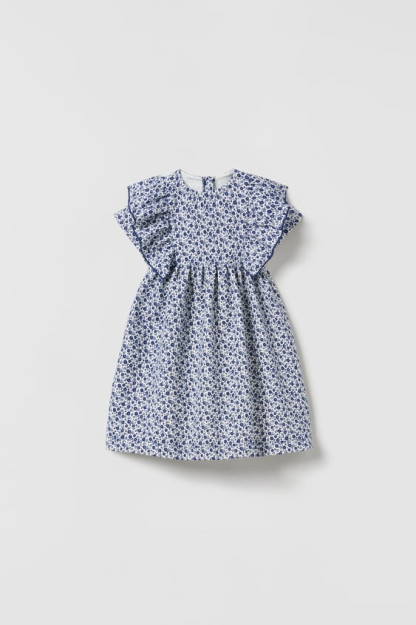 ЖАККАРДОВОЕ ПЛАТЬЕ С ПРИНТОМ 5-6 years (116 cm)