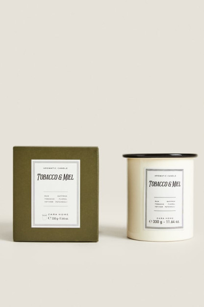 АРОМАТИЧЕСКАЯ СВЕЧА TOBACCO & MIEL (330 Г) 8 x 9 x 8 cm