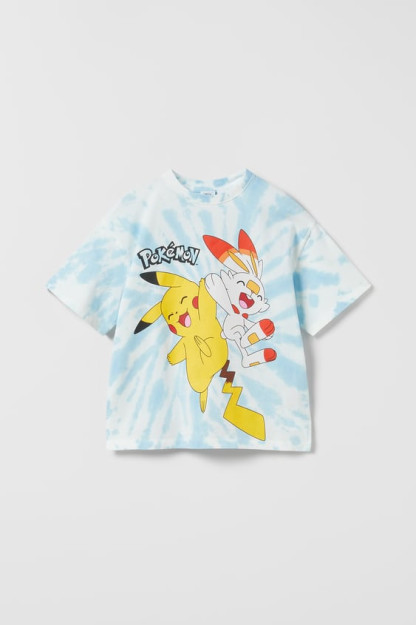 TIE-DYE PIKACHU POKÉMON ™ © ФУТБОЛКА NINTENDO 11-12 years (152 cm)