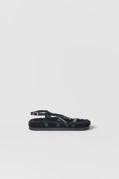 ДЕТСКИЕ/ САНДАЛИИ ИЗ ИСКУССТВЕННОГО МЕХА 37