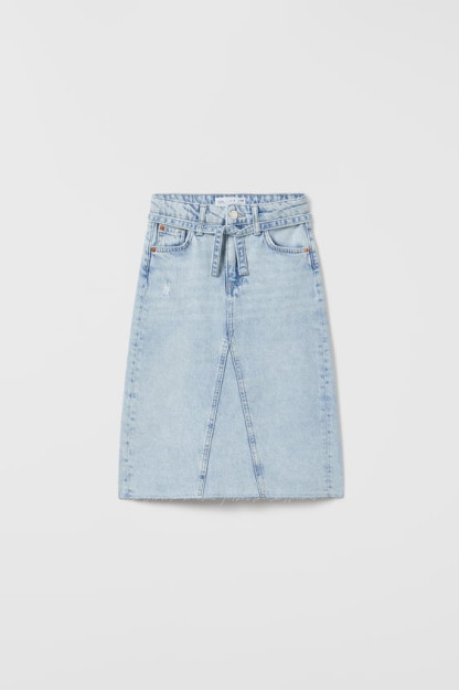 Bolalar uchun denim midi yubka ZARA 9yosh (134sm)