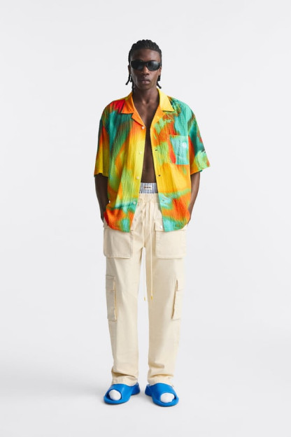 TIE-DYE SHIRT X RHUIGI-CHEKLANGAN NASHR M (US M) 06085405-V2023
